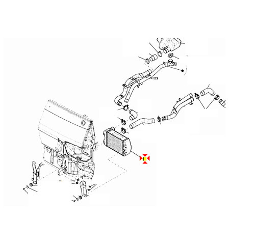 Radiatore scambiatore - radiatore, di